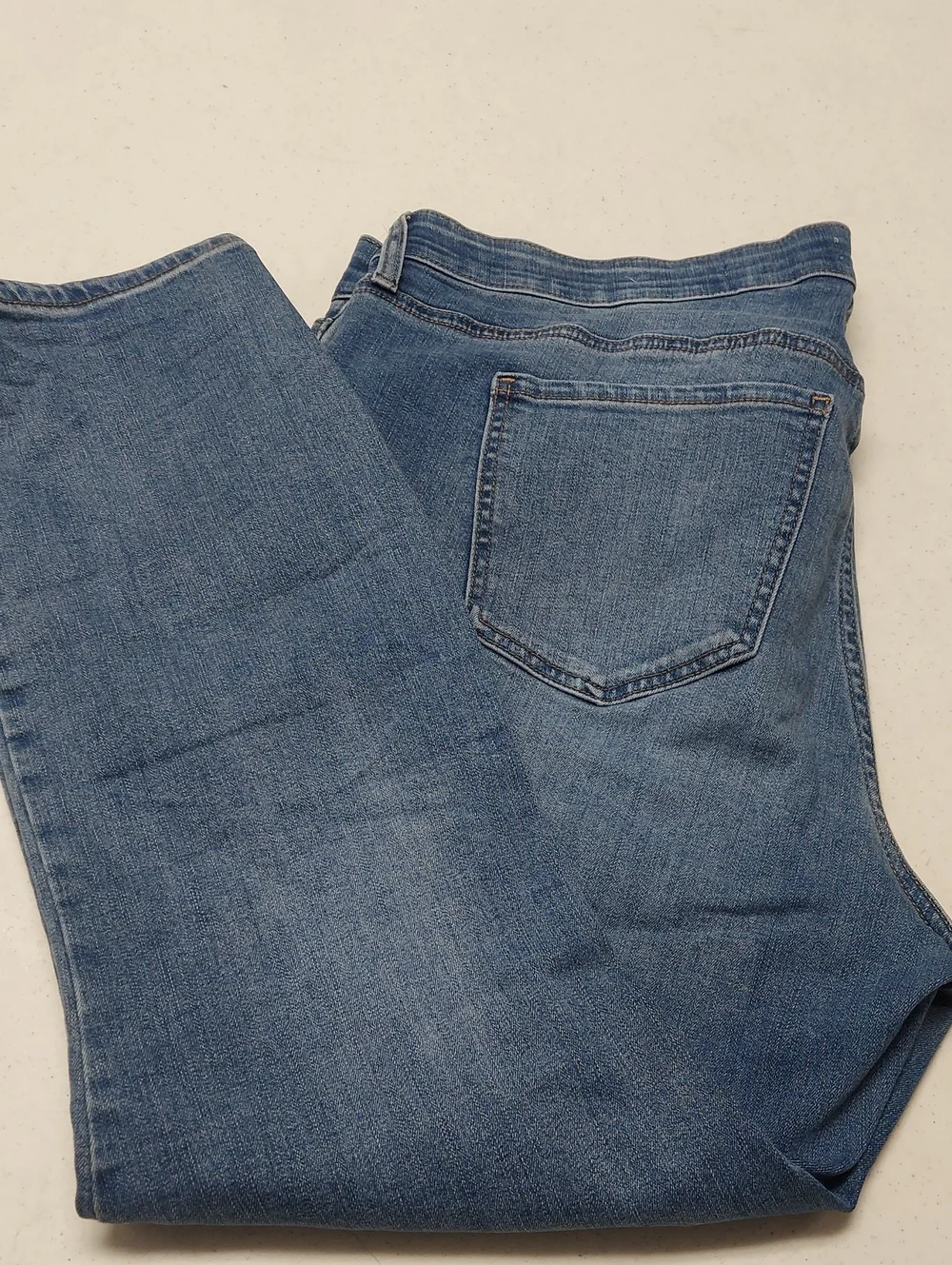 Wonderly Mid Rise 16W Skinny Jeans in Light Blue Wash